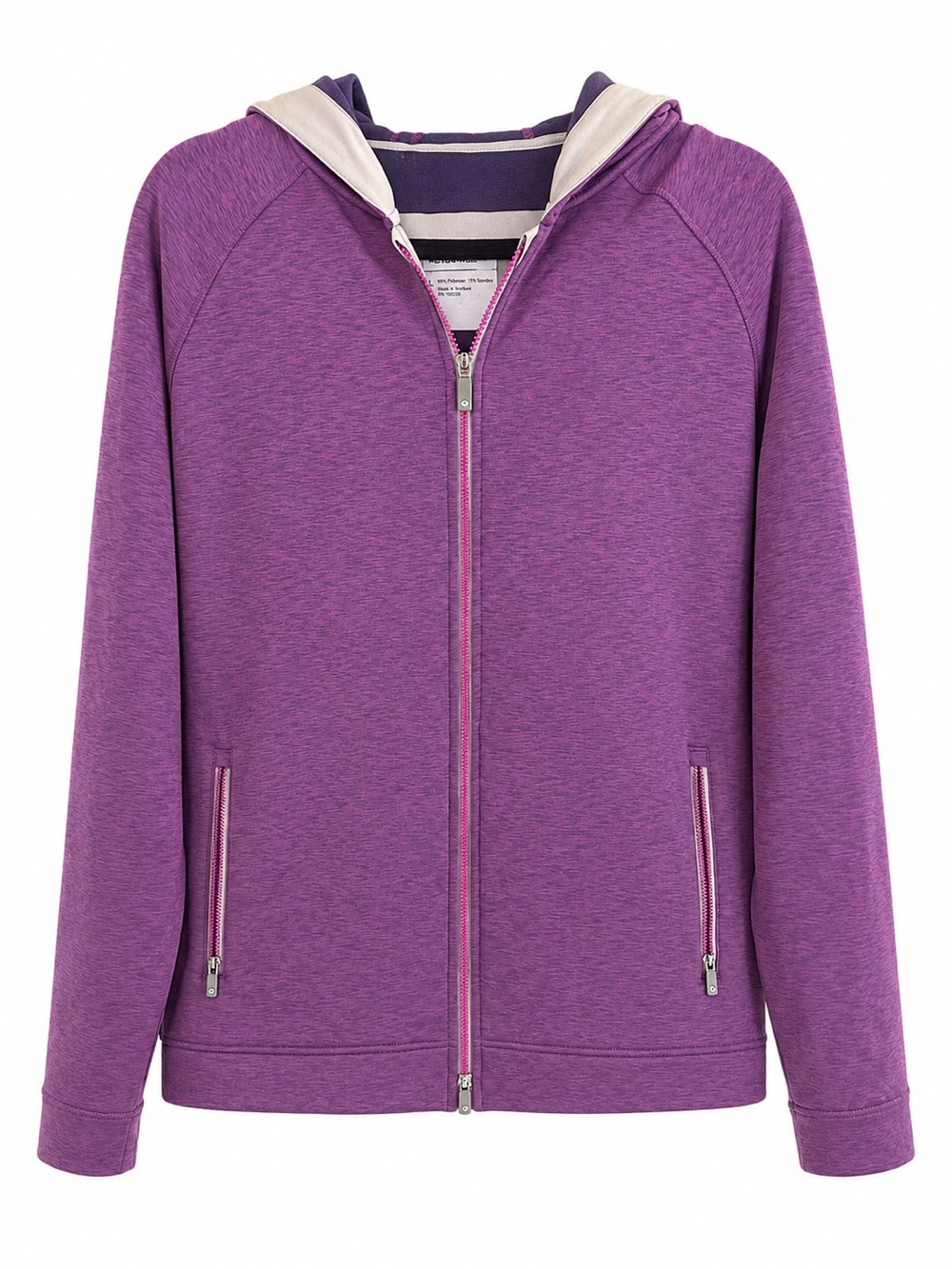 Peter Millar Purple Full-Zip Hooded Jacket
